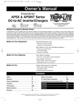 Tripp Lite APINT Series User's Manual