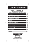 Tripp Lite 93-2007 (200106010) User's Manual