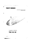 Tricity Bendix TM 310 W User's Manual