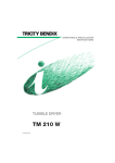 Tricity Bendix TM 210 W User's Manual