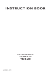 Tricity Bendix TBH 630 User's Manual