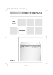 Tricity Bendix TBDW 32 User's Manual