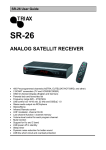 Triax SR-26 User's Manual