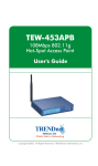 TRENDnet TEW-453APB User's Manual