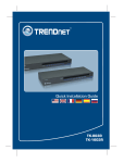 TRENDnet Switch TK-803R User's Manual