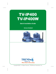 TRENDnet tv-ip400 User's Manual