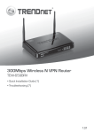 TRENDnet 300Mbps User's Manual