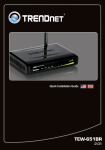 TRENDnet Router TEW-651BR User's Manual