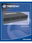TRENDnet TEG-S3000I User's Manual