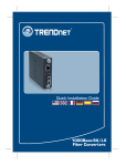 TRENDnet 1000 Base-SX/LX User's Manual