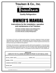 Traulsen UC Series User's Manual