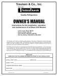 Traulsen KROGER RBC50 User's Manual