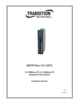 Transition Networks Switch SISTP10XX-141-LR(T) User's Manual