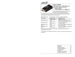 Transition Networks MGE-PSW-SX-01 User's Manual