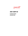 Transition Networks SM24-100SFP-AH User's Manual