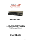 Transition Networks MIL-SW8T1GPA User's Manual