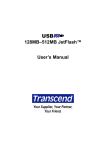 Transcend Information USB JetFlash User's Manual