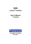 Transcend Information T.sonicTM 612 User's Manual