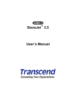 Transcend Information StoreJetTM 3.5 User's Manual