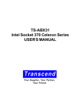 Transcend Information TS-ABX31 User's Manual