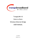 Trango Broadband TrangoLink-10 User's Manual