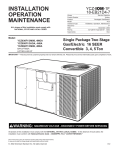 Trane YCZ035F1 User's Manual