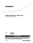 Trane Variable Refrigerant Flow System Mini Outdoor Unit Series Installation and Maintenance Manual