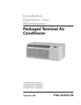 Trane PTAC-SVX01C-EN User's Manual