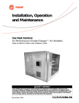 Trane Performance Air Handlers Installation and Maintenance Manual
