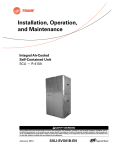 Trane Integral Air Cooled 5 to 15 Tons Installation and Maintenance Manual