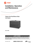 Trane Gas Unit Heaters Installation and Maintenance Manual