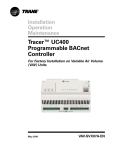 Trane Fan-Powered Low-Height Parallel Installation and Maintenance Manual