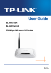 TP-Link TL-WR740N User's Manual