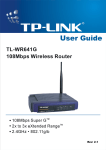 TP-Link TL-WR641G User's Manual