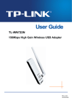 TP-Link TL-WN722N User's Manual