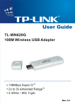 TP-Link TL-WN620G User's Manual