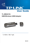 TP-Link TL-WN321G User's Manual