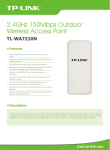 TP-Link TL-WA7210N Data Sheet