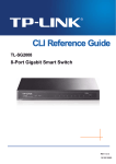 TP-Link TL-SG2008 CLI Reference Guide