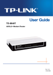 TP-Link TD-8840T User's Manual