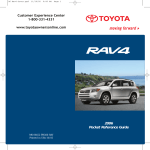 Toyota RAV 4 User's Manual