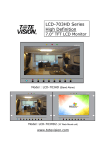 Tote Vision LCD-703HD User's Manual