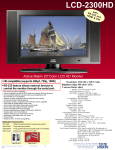 Tote Vision LCD-2300HD User's Manual