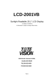 Tote Vision LCD-2001VB User's Manual