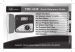 Toro TMC-424E User's Manual