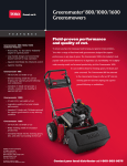 Toro Greensmaster 1000 Sell Sheet