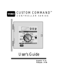 Toro Custom Command Series User's Manual