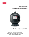 Toro Aqua-Clear Fiberglass Sand Filters Data Sheet