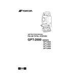 Topcon GPT-2003 User's Manual