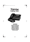 Topcom FIDELITY SMS User's Manual